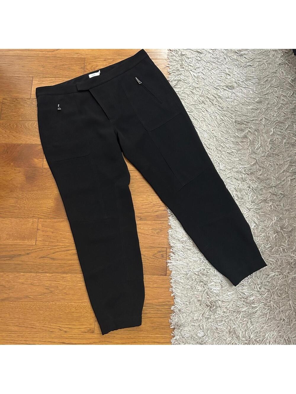 NEW Vince Jogger Cuffed Trousers Pants, size 10, black
